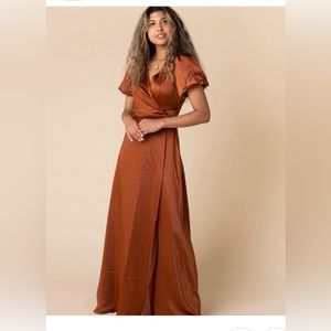 Bridesmaids dress rust XL